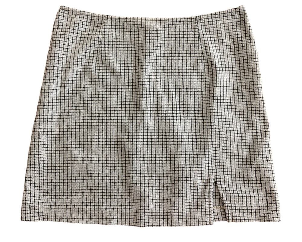 Vintage 90s Y2K Express plaid mini skirt grid check preppy size small